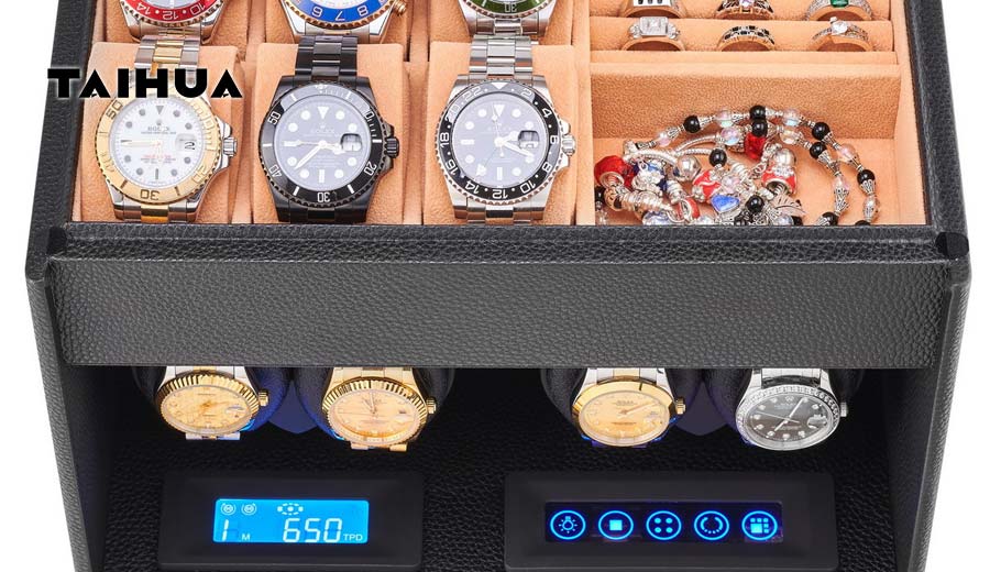 multiple watch winder box