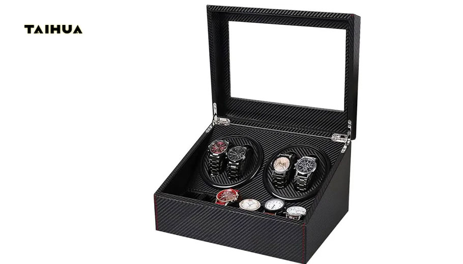 J&T Technology 4-Watch Winder with 6-Watch Storage