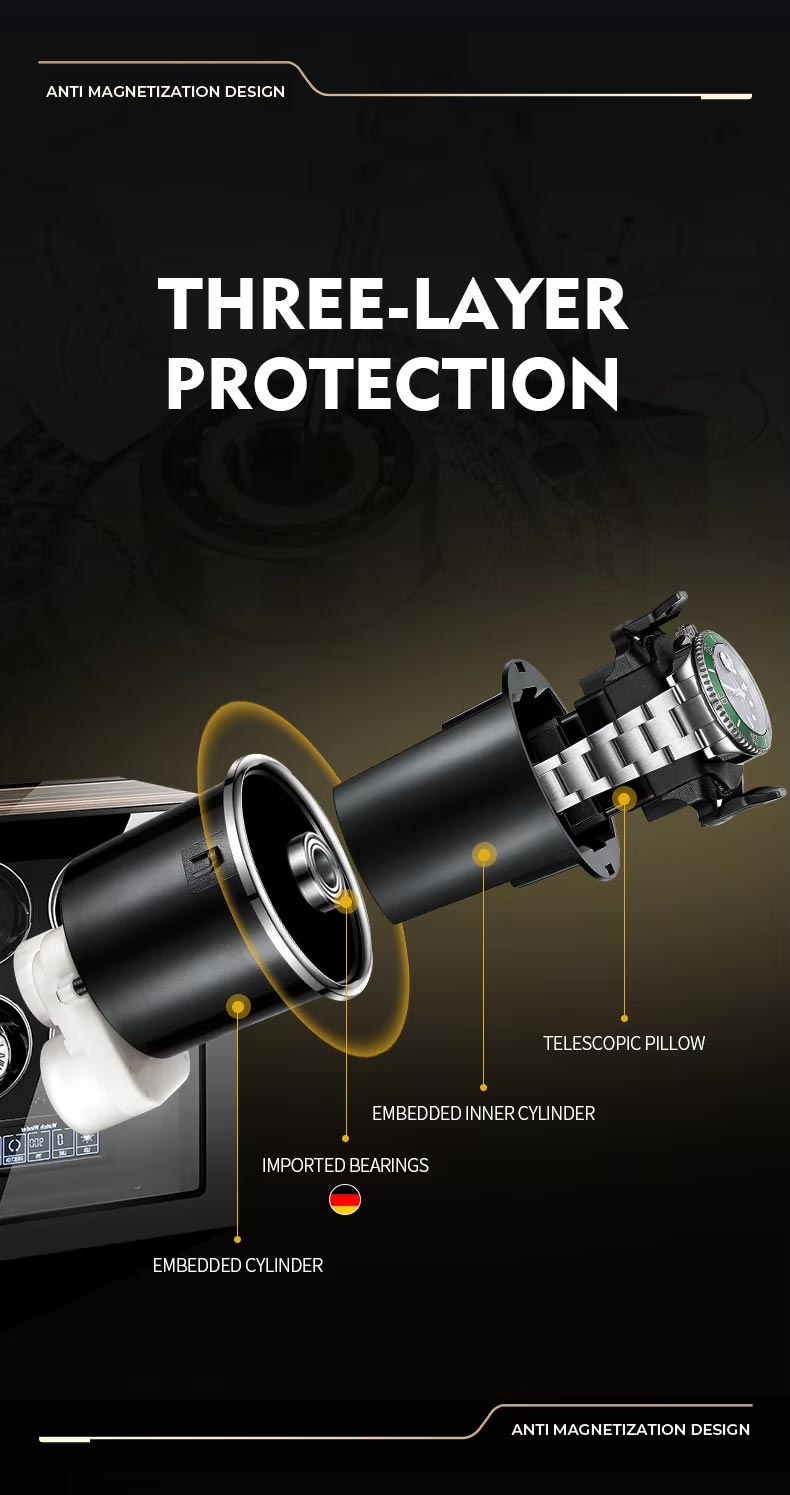 Brown 2 Watch Winder Box