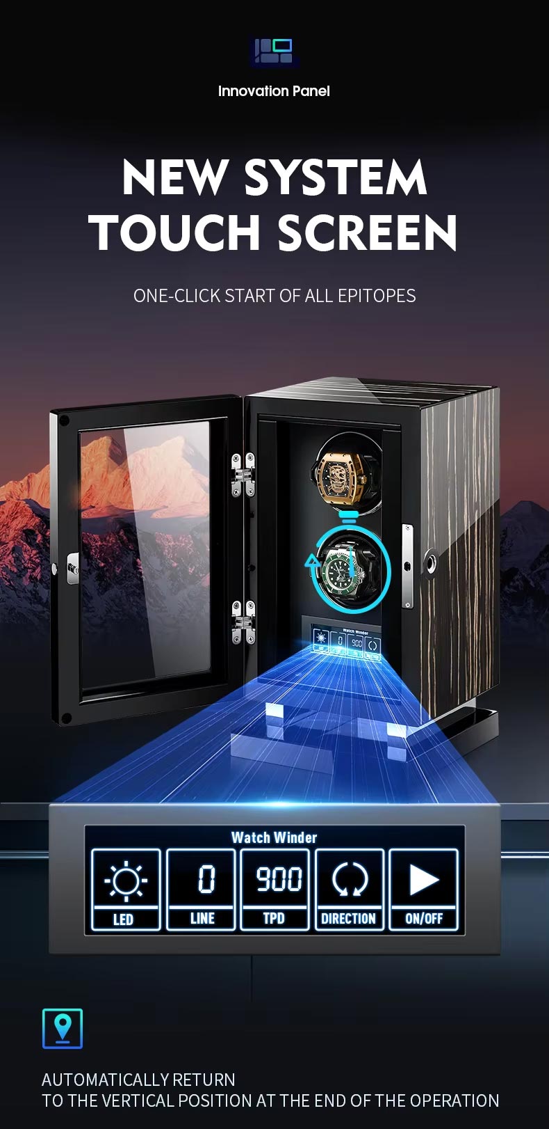 Luxury 2 Watch Winder Box