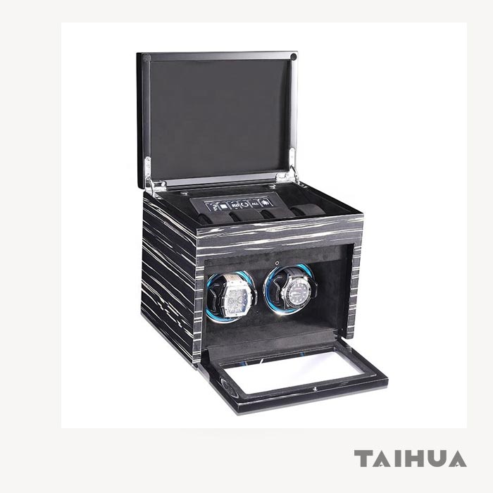 Automatic Double Watch Winder with 4 Storage