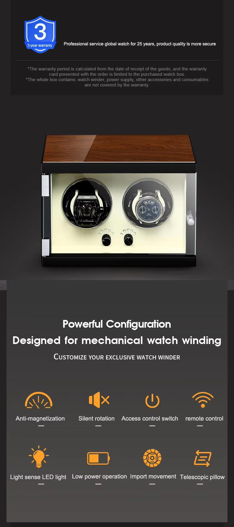2 Slot Watch Winder