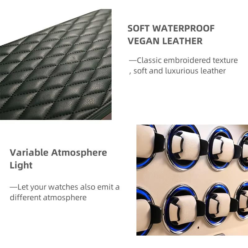 Orange Leather 4 Watch Watch Winder