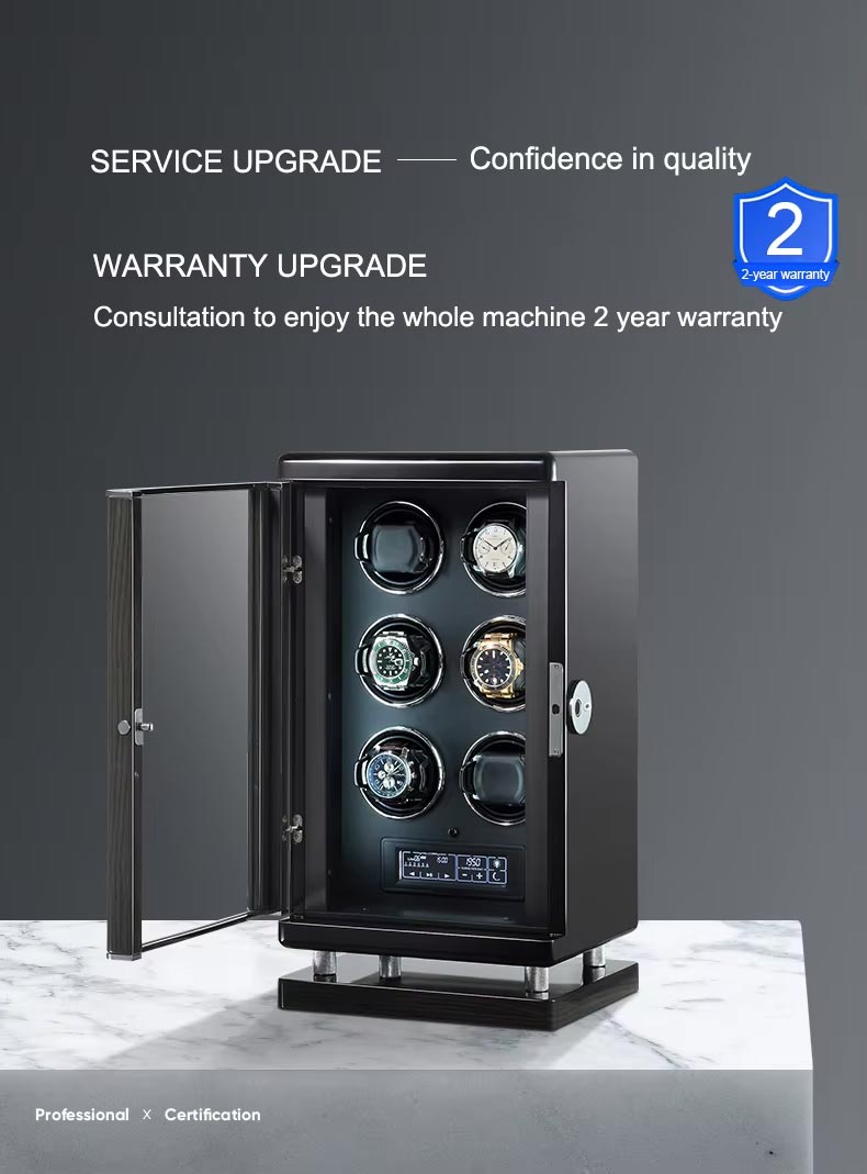 Luxury Wood 6 Watch Winder Box