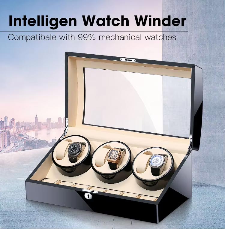 6 Automatic Watch Winder with 7 Storage