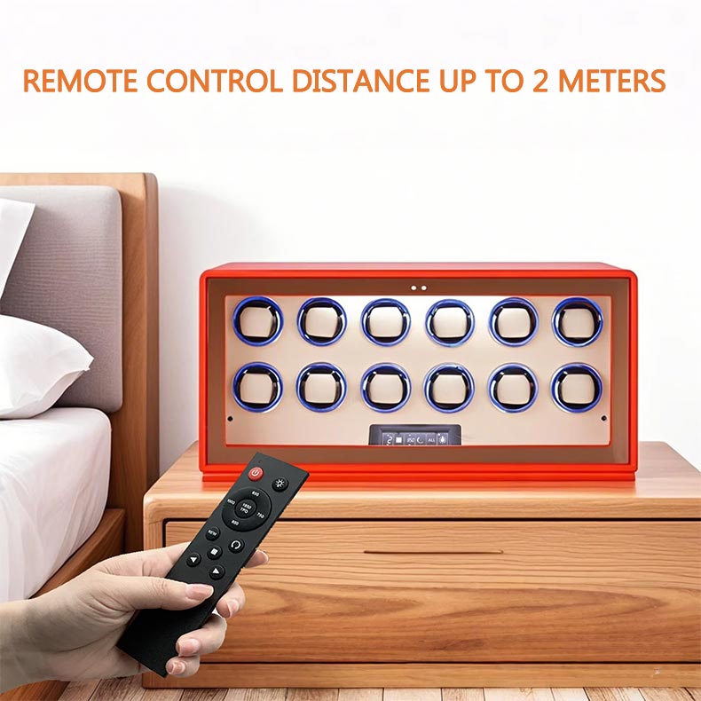 Orange Watch Winder 12 Watches