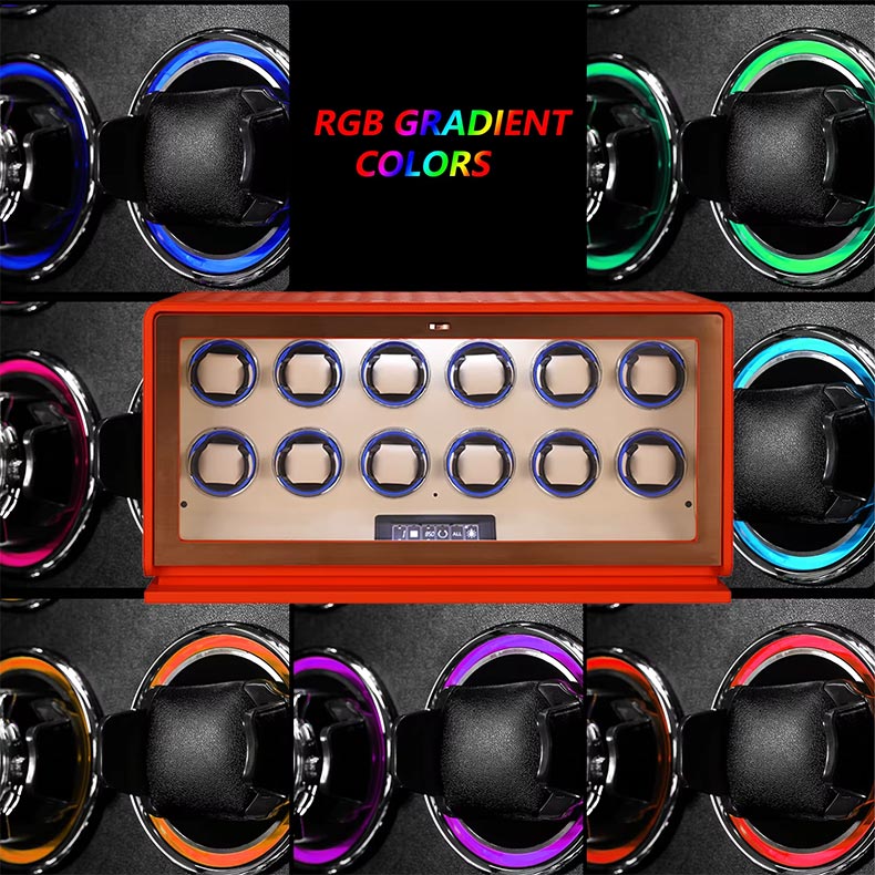 Green Watch Winder 12 Watches