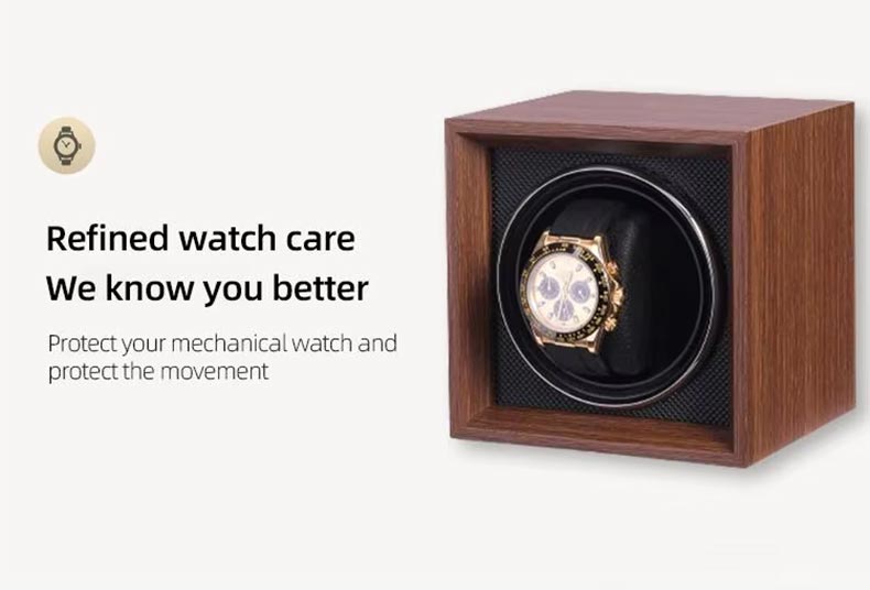 Boxy Single Wooden Watch Winder
