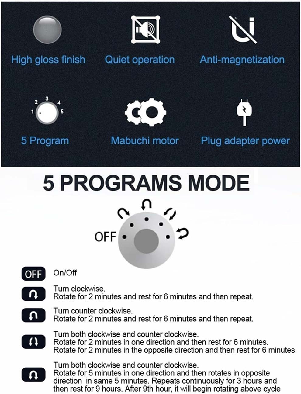 12 Space Watch Winder with 4 Storage