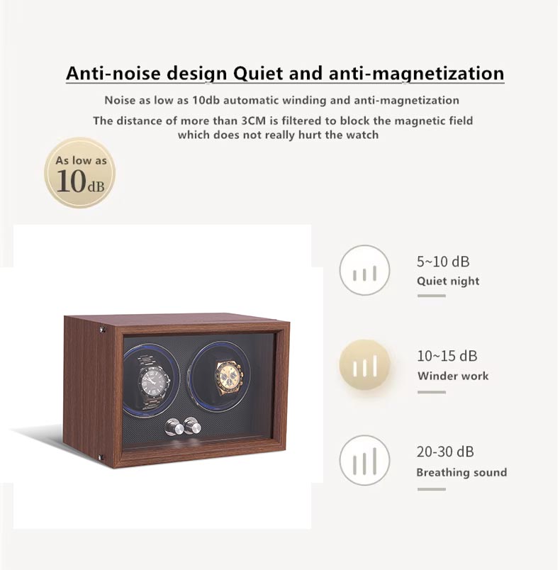 Automatic Watch Double Winder Box
